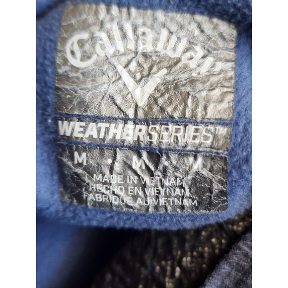 Callaway Weatherseries Golf 1/4 Zip Blue Pullover Size Medium - Picture 6 of 8